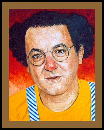 portrait de coluche